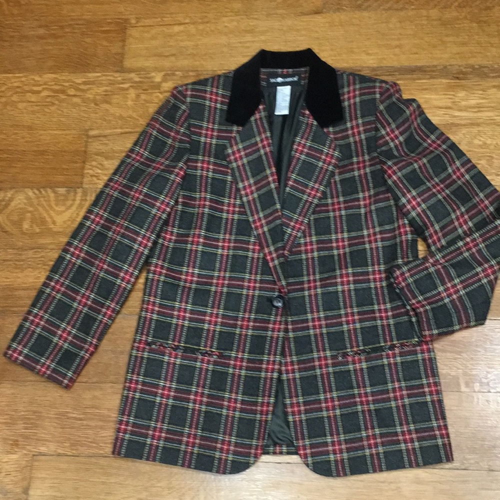Vintage Sag Harbor Wool blend blazer jacket size 10